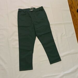 Forever 21 Slim-Stretch Green Pants